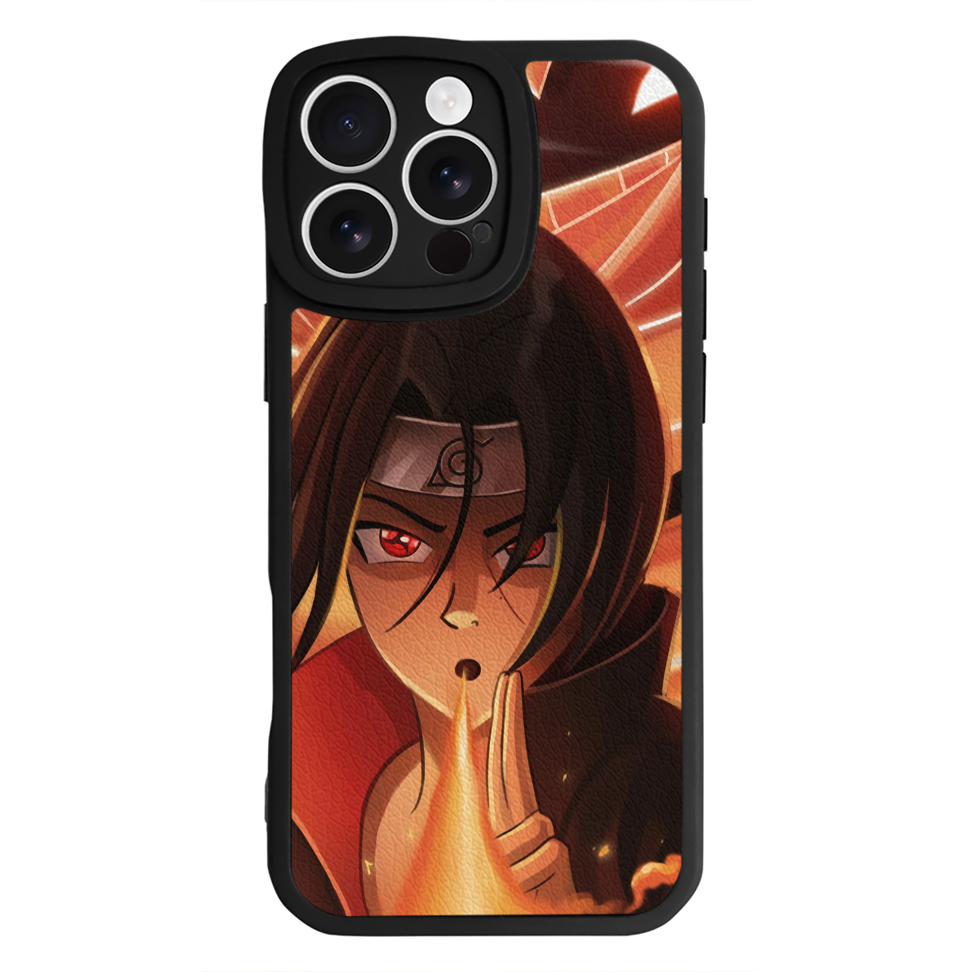 （画像用） NARUTO -ナルト- NARUTO -ナルト- 疾風伝 【iPhone 16シリーズ対応】シリコンスマホケース（レザー調） 材質：シリコン